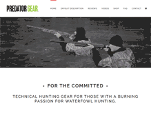 Tablet Screenshot of predatorgear.com